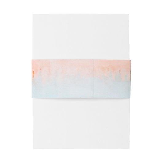 Zomer Zonsondergang Waterverf Bruiloft Uitnodigingen Wikkel (Achterkant Voorbeeld)