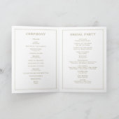 Zomer zonsondergang Waterverf gevouwen bruiloft pr Programma (Binnen)