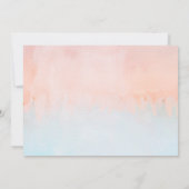 Zomer Zonsondergang Waterverf Horizontaal Vrijgeze Kaart (Achterkant)