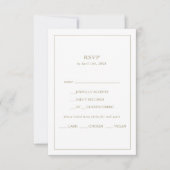 Zomer Zonsondergang Waterverf Menu Keuze RSVP-kaar (Voorkant)