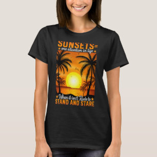 Zomer Zonsondergangen Een situatie in Life Beach V T-shirt