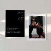 ZOMER ZWART&WIT SAVE THE DATE KAART