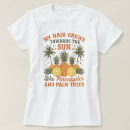 Zomer Zwarte Haar Waardering Tropische Aangepaste T-shirt