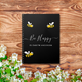 Zomer zwarte naam bijencollege notitieboek