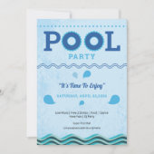 Zomer Zwembad Feest Flyer Sjabloon Kaart (Voorkant)