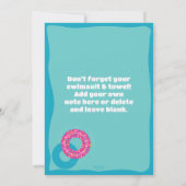 Zomer Zwembad Feest Verjaardag Elke Leeftijd Kaart (Achterkant)