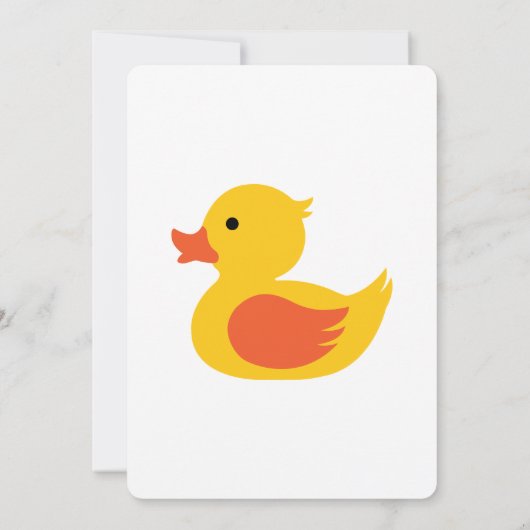 Zomer Zwembad Flamingo Rubber Eend Verjaardagsfees Kaart (Achterkant)