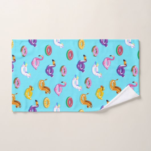 Zomer Zwembad Float Pattern Bad Handdoek (Handdoek)