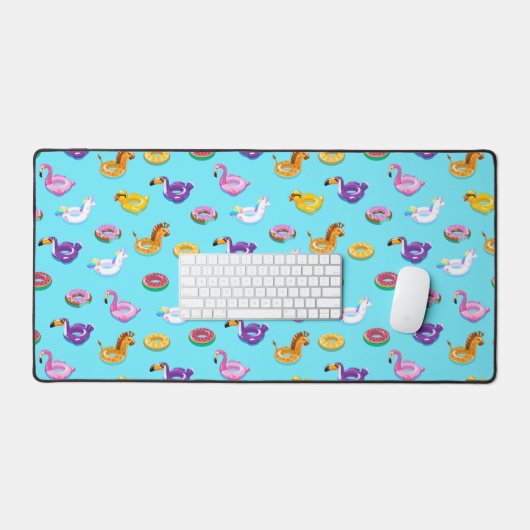 Zomer Zwembad Float Pattern Bureaumat (Keyboard & Muis)