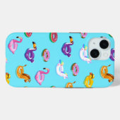 Zomer Zwembad Float Pattern Case-Mate iPhone Case (Achterkant (horizontaal))
