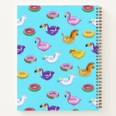 Zomer Zwembad Float Pattern | Familie vakantie Notitieboek (Achterkant)