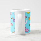 Zomer Zwembad Float Pattern Grote Koffiekop (Achterkant)