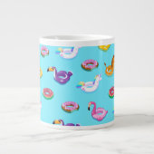 Zomer Zwembad Float Pattern Grote Koffiekop (Voorkant)