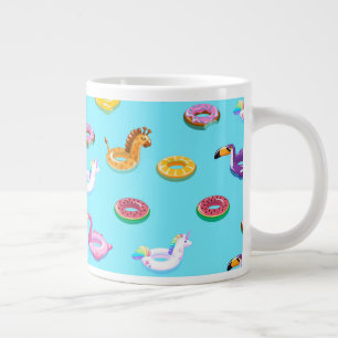 Zomer Zwembad Float Pattern Grote Koffiekop