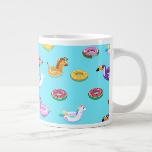 Zomer Zwembad Float Pattern Grote Koffiekop (Rechts)