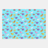 Zomer Zwembad Float Pattern Inpakpapier Vel (Voorkant 2)