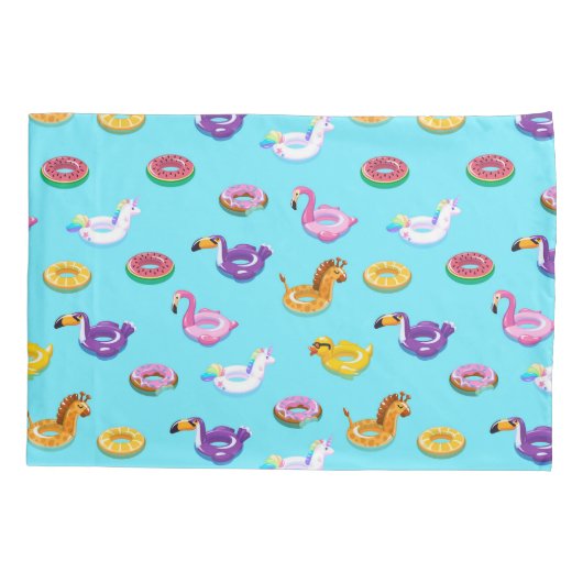 Zomer Zwembad Float Pattern Kussensloop (Achterkant-Links)