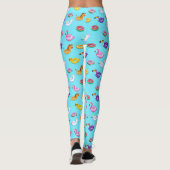Zomer Zwembad Float Pattern Leggings (Achterkant)