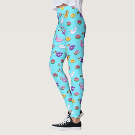 Zomer Zwembad Float Pattern Leggings (Links)
