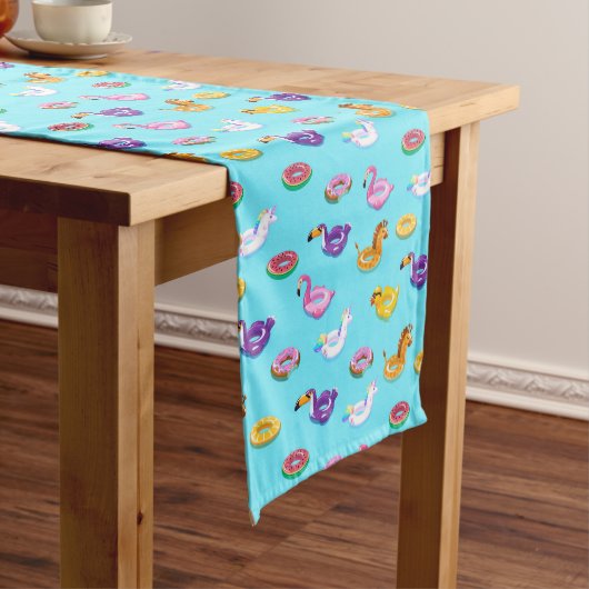 Zomer Zwembad Float Pattern Medium Tafelloper (Voorbeeld)