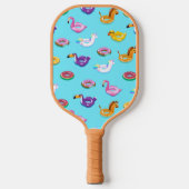 Zomer Zwembad Float Pattern Pickleball Paddle (Voorkant)