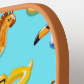 Zomer Zwembad Float Pattern Pickleball Paddle (Links Detail)