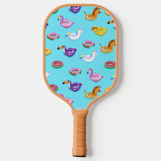 Zomer Zwembad Float Pattern Pickleball Paddle (Achterkant)