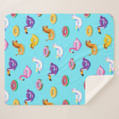 Zomer Zwembad Float Pattern Sherpa Deken (Voorkant (horizontaal))