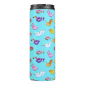 Zomer Zwembad Float Pattern Thermosbeker (Achterkant)