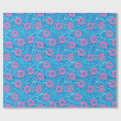 Zomer Zwembad Party Roze Zwembad Vlotters Cadeaupapier (Vlak)