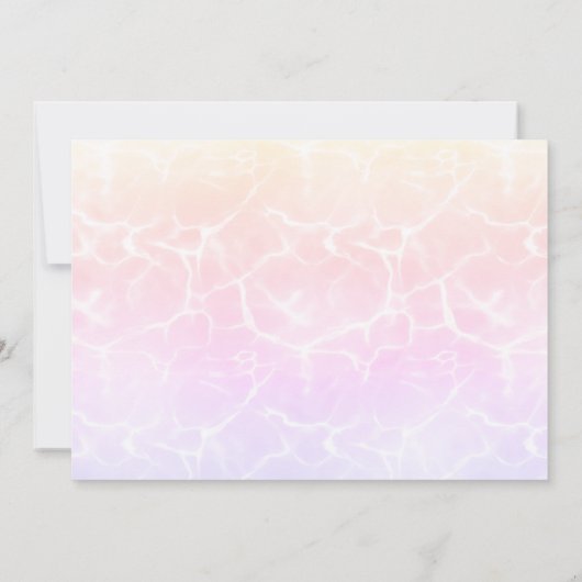 Zomer Zwembad Party Sweet 16 Zonnebril Verjaardag Kaart (Achterkant)