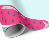 Zomer Zwembad Party Verjaardag Wrapping Papier (Rol Hoek)