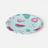 Zomer Zwembad Party Verjaardagspapier Bord (Gekanteld)