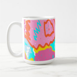 Zomer Zwembad Vibes Abstracte kunst Koffiemok
