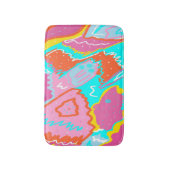 Zomer zwembadvibes Abstracte print Badmat (Voorkant Verticaal)