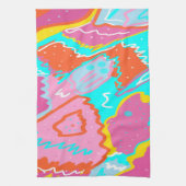 Zomer zwembadvibes Abstracte print Theedoek (Verticaal)