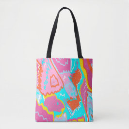 Zomer zwembadvibes Abstracte print Tote Bag