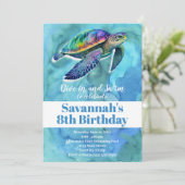 Zomer Zwemmen Verjaardags Zwembad Party Zee Schild Kaart (Staand voorkant)