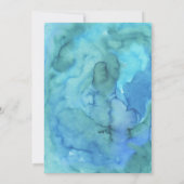 Zomer Zwemmen Verjaardags Zwembad Party Zee Schild Kaart (Achterkant)