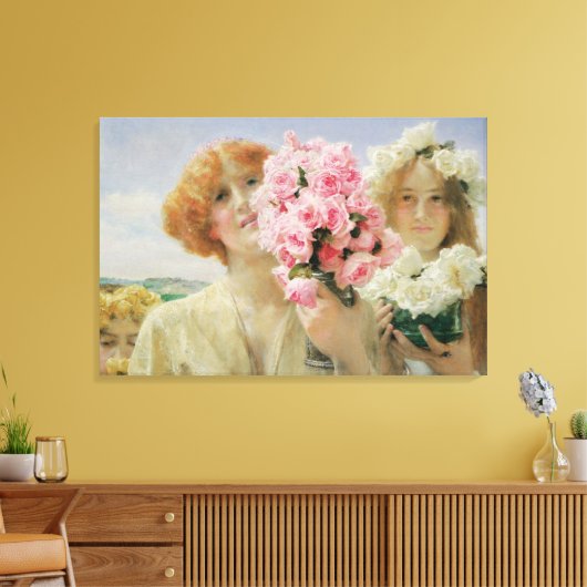Zomeraanbod van Sir Lawrence Alma-Tadema Canvas Afdruk (Insitu (Woonkamer))