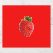 zomeraardbei bier etiket (Enkel label)