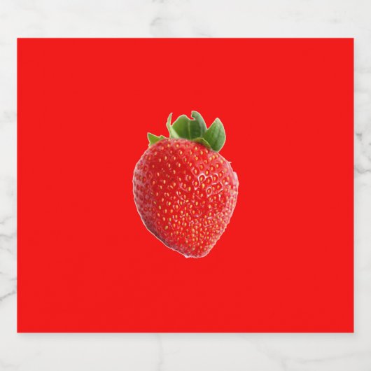 zomeraardbei bier etiket (Enkel label)