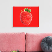 zomeraardbei canvas afdruk (Insitu (Woonkamer))