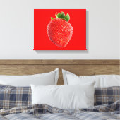 zomeraardbei canvas afdruk (Insitu (Slaapkamer))