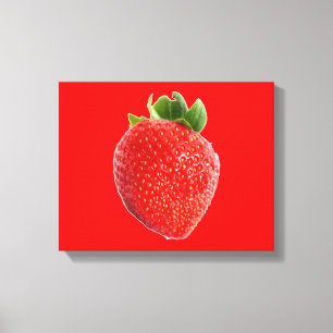 zomeraardbei canvas afdruk