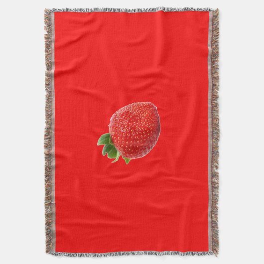 zomeraardbei deken (Voorkant Verticaal)