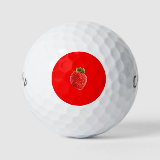 zomeraardbei golfballen (Voorkant)