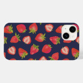 Zomeraardbeipatroon Case-Mate iPhone Case (Achterkant (horizontaal))