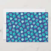 Zomeraardbeivruchtenpatroon Notitiekaartje (Achterkant)