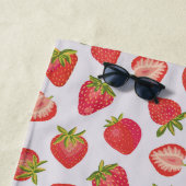 Zomeraardbeivruchtenpatroon Strandlaken (In situ)